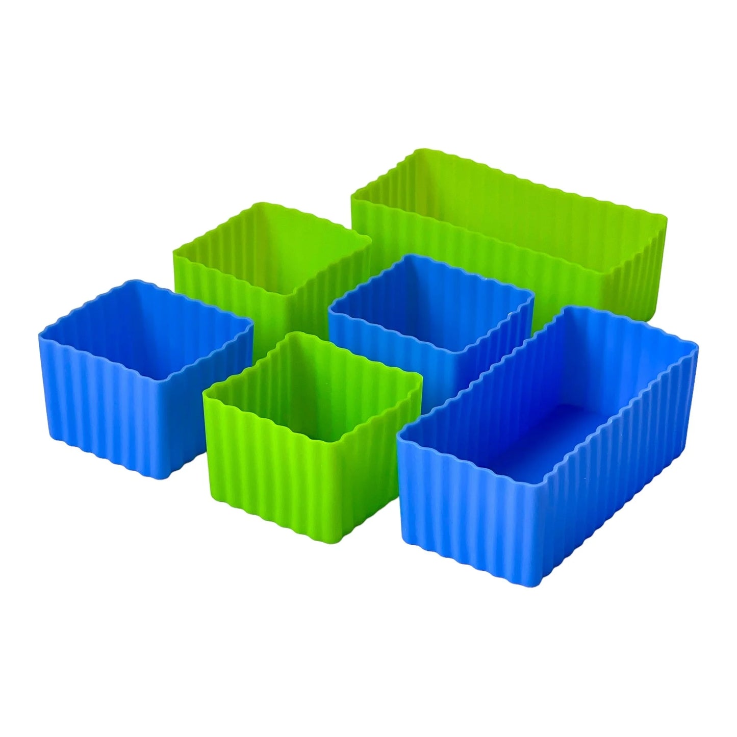 Silicon Bento Cups (Square & Rectangle 6 Pack)