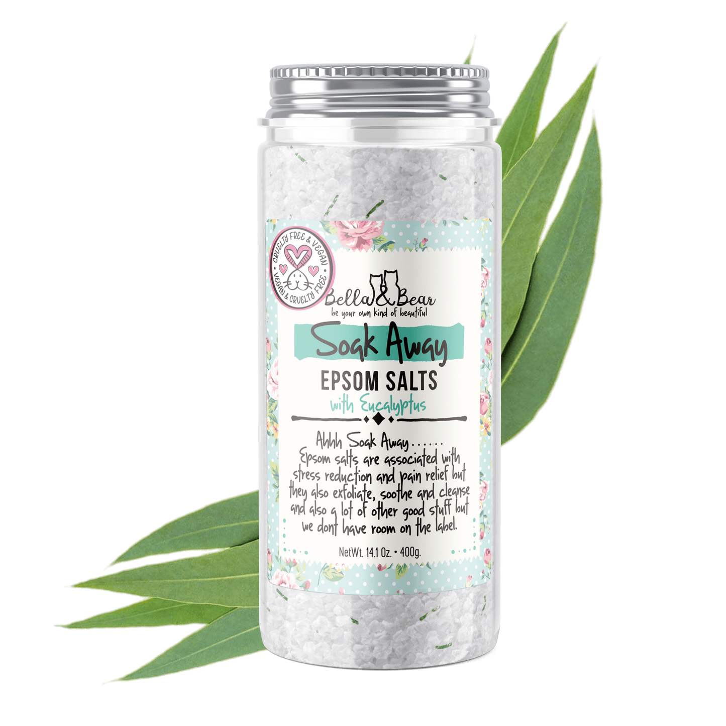 14oz Soak Away Eucalyptus Epsom Bath Salts