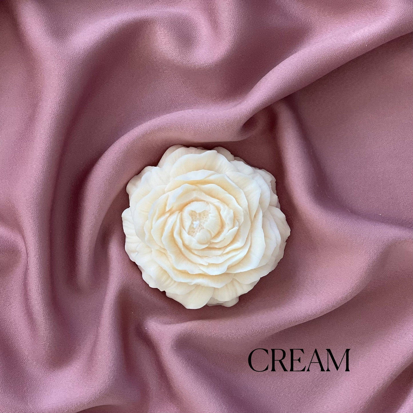 Peony Candle: Cream / Unscented