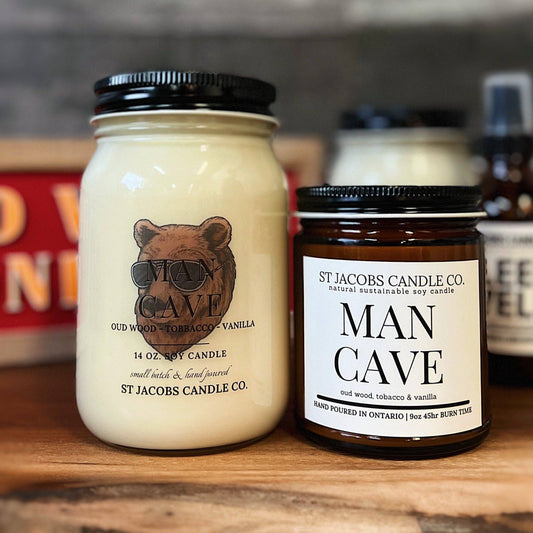 MAN CAVE Natural Soy Candle