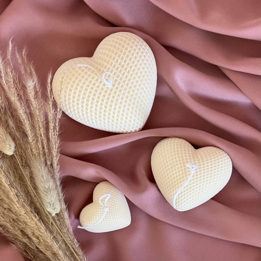 The Braided Hearts Candle: Cream